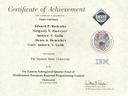 Сертификат тренера и участника 'Четвертьфинальных соревнований чемпионата мира ACM по программированию' во Владивостоке (ACM-98)