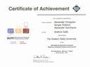Certificate of Achievement as Coach in the 'Northeastern European Regional Collegiate Programming Contest' in Barnaul (ACM-2001)