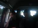Это уставшие Фионэл и Сорон в микроавтобусе до Улан-Удэ